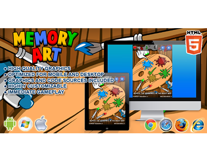 HTML5 game: Memory Art (Simon Game Clone)