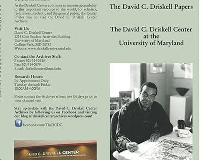 David C. Driskell Center Archives Brochure