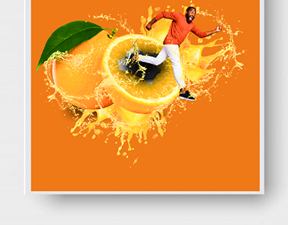 Orange splash photoshop