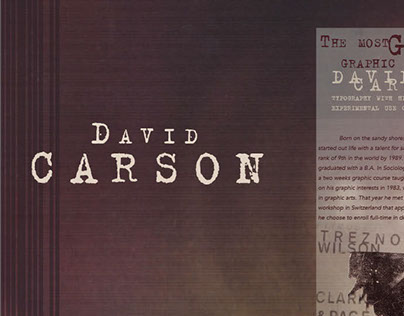 Editorial Spread: David Carson
