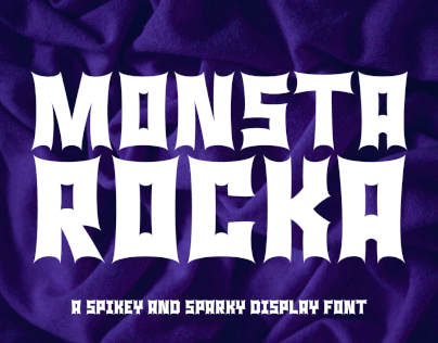 Monsta Rocka - a monster rock font