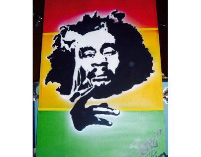 Bob Marley Stencil
