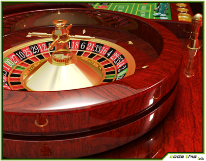 Casino Roulette Table CG