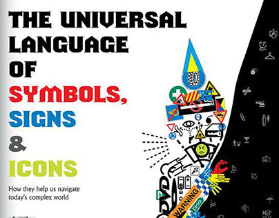 The universal language of symbols, signs & icons