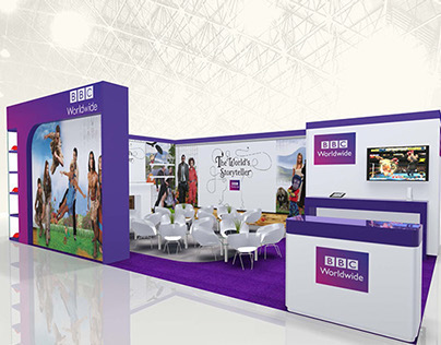 Wall graphics for the BBC Worldwide stand