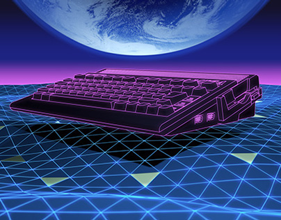 TRON inspired computer landscape