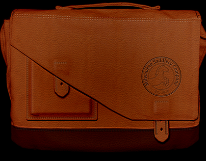Leather mens bag concept for Milsco manufacturing