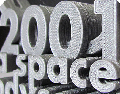 2001: a space odyssey - 3D Type for 3D Print
