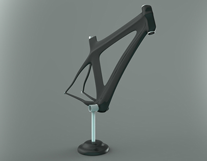 Carbon Fiber Road Bike Frame Model