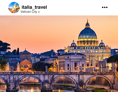 Italia Travel concept ads (page, billboard)
