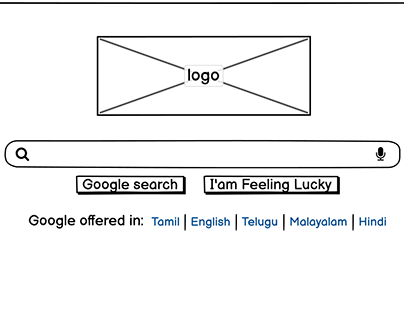Google search Wireframe