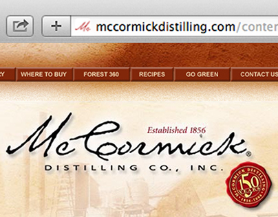 McCormick Distilling Website Design
