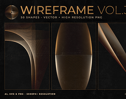 50 Wireframe Shapes Vol.3