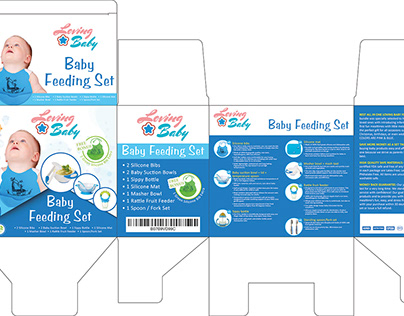 Baby Feeding Set Pink box design & Listing Image