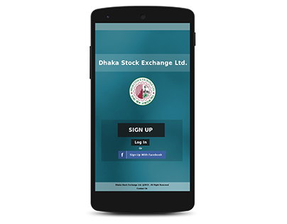 Dhaka Stock Exchange apps UI design