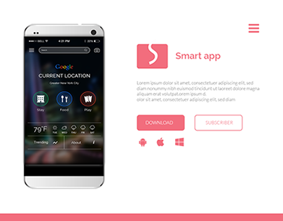 Smart App Landing Page