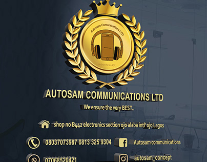 autosam 3d gold logo detailed creation