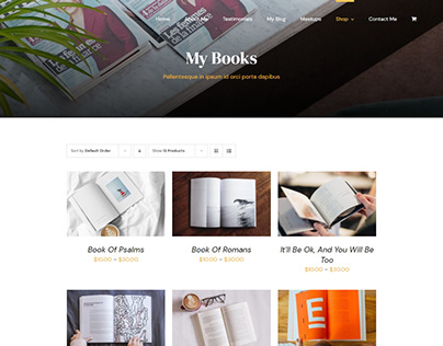 Book Shop Website Design