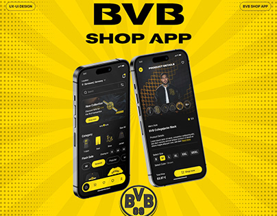 BVB SHOP APP - E-Commerce Mobile App & UX UI Design