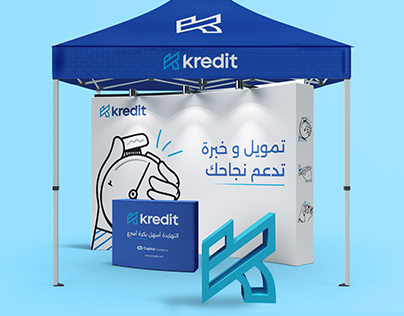 Tent backdrop icon mockup For Kredit