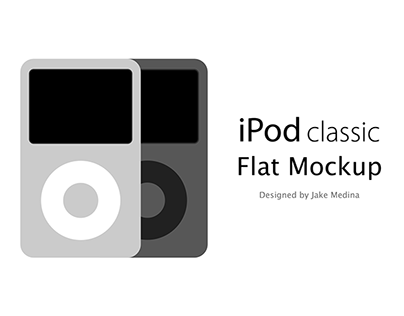 iPod classic Flat Mockup