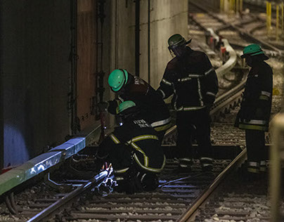 2014-06-18 Brand im U-Bahntunnel