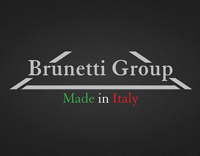 Brunetti Group logo, brochure, posters