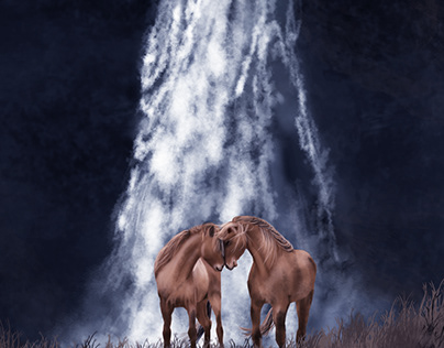 Horse Love Digital Painting