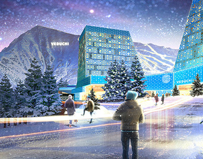 Veduchi ski resort  draft plan architectural concept