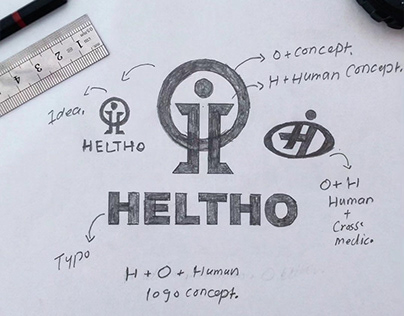 H+O+Human symbol Logo Mark.