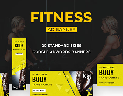 Fitness Ad Marketing Banners