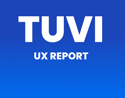 TUVI UX REPORT
