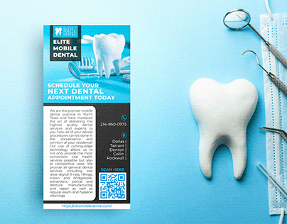 Elite Mobile Dental - Flyer & Business Card Design