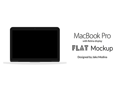 MacBookPro Flat Mockup