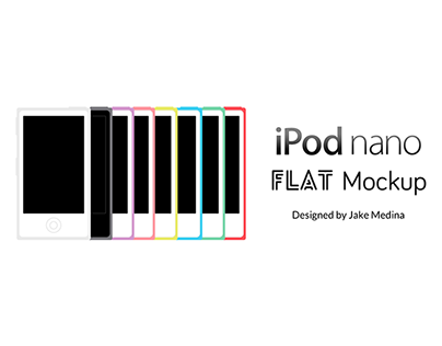 iPod nano Flat Mockup