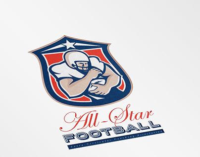 All-Star American Football Coaching Logo