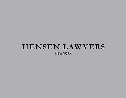 HENSEN LAWYERS Minimal Logo Design.