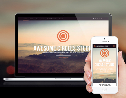 Circles – Parallax One Page HTML Template