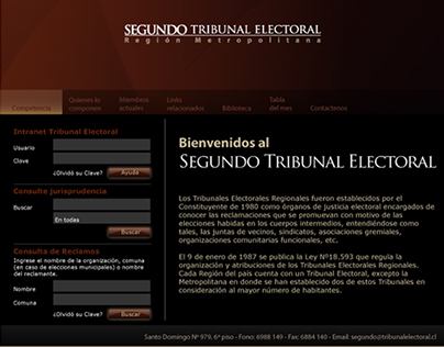 Maqueta web segundo tribunal electoral