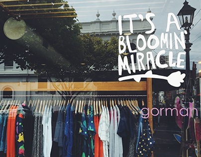 bloomin' miracle window decal- gorman 