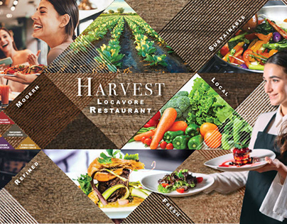 Harvest Locavore Restaurant Branding Designs