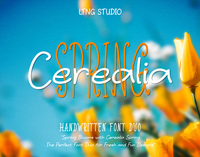 Cerealia Spring Handwritten Font Duo