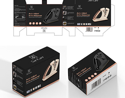 knife sharpener packaging design and box design