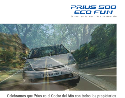 Prius 500, promotional  microsite