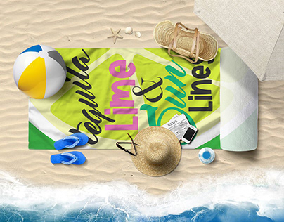 Beach towel product photography