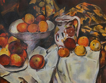 Copy Painting of Paul Cezanne's Apples and Oranges