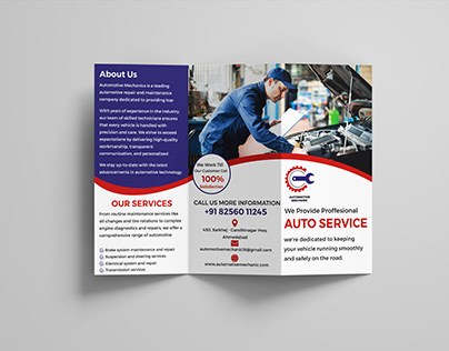 Mechanic Trifold Brochure