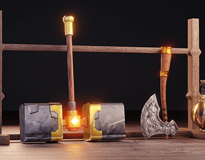 Stylized Weapons And Potions