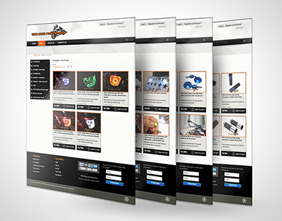 The Bike Parts Shop - Design for E-Commerce Website