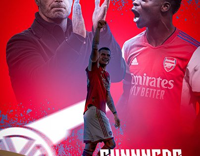 Arsenal ''GUNNERS'' 2022-2023 Poster Design